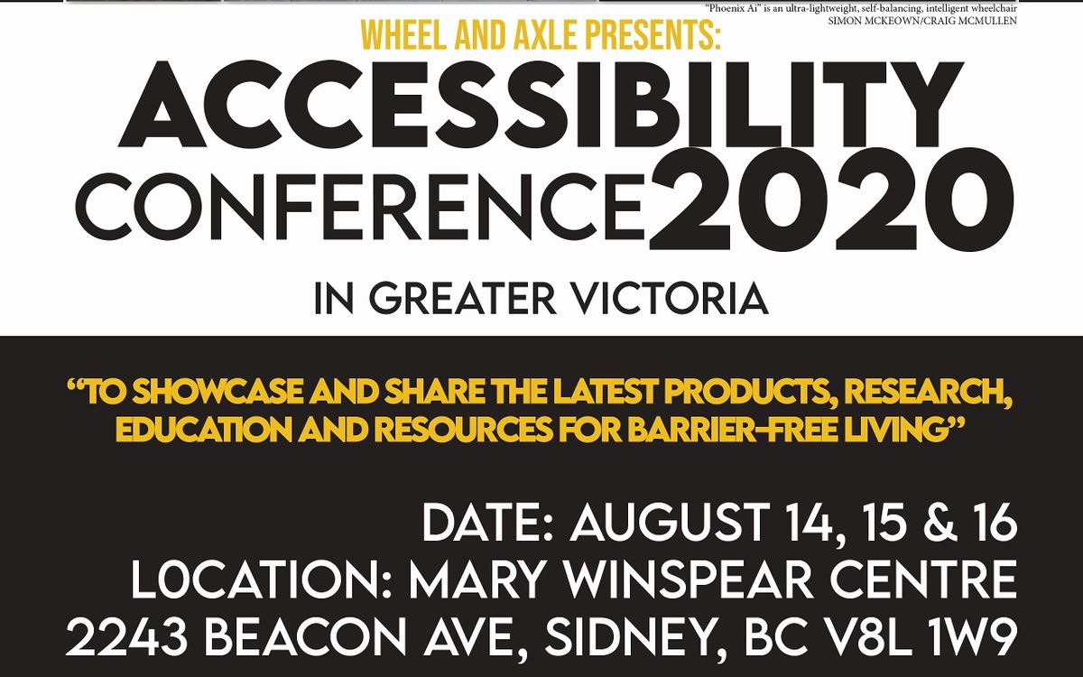 ACCESSIBILITY CONFERENCE 2020 Postponed, August 13 to August 15