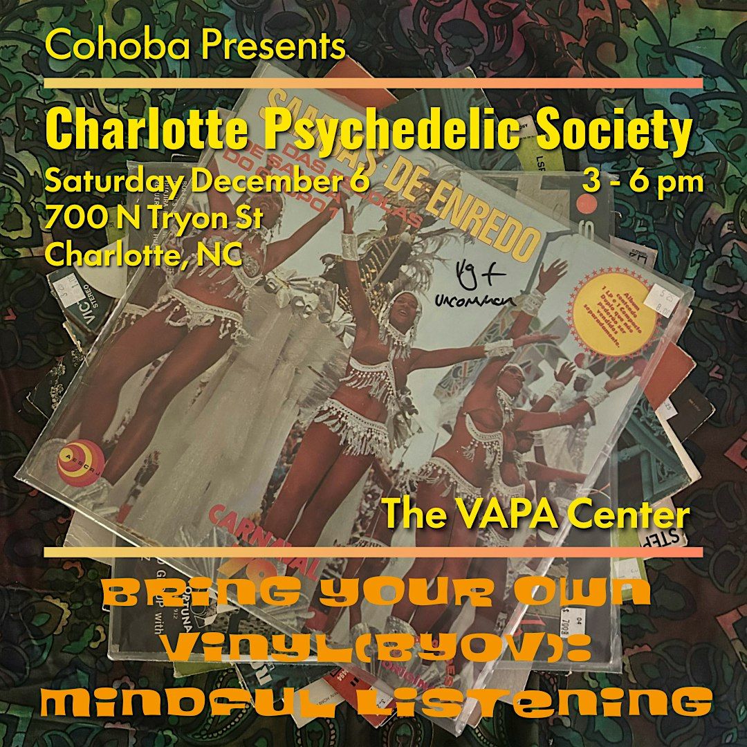 Mindful Listening Edition: Bring Your Own Vinyl!, 6 December | Event in Charlotte | AllEvents