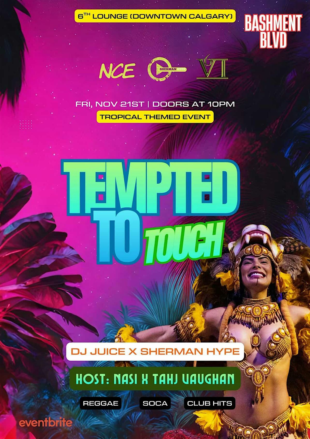 Bashment Blvd: Tempted To Touch, 28 November | Event in Calgary | AllEvents