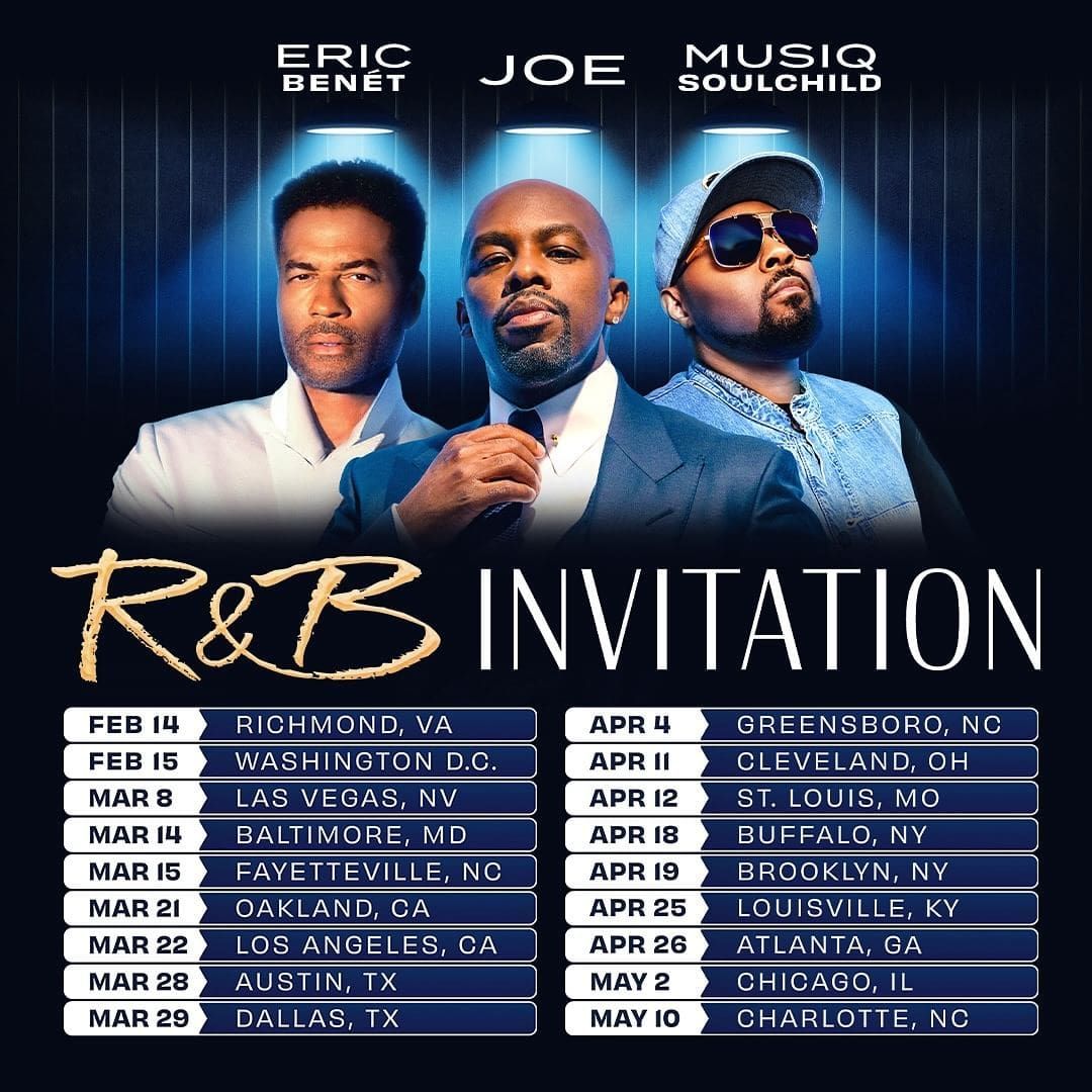R&B Invitation Tour: Joe  Musiq Soulchild & Eric Benet | Event in Detroit | AllEvents