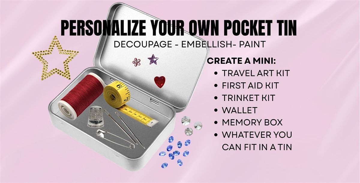 Tiny Tin Workshop: Personalize your own Travel Tin, 16 December | Event in Providence | AllEvents