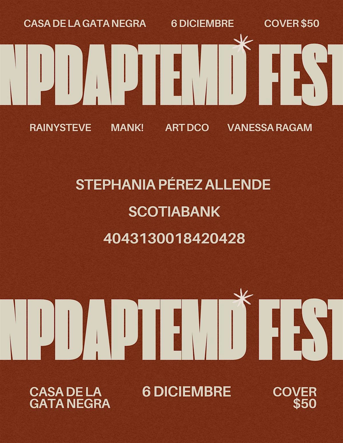 NPDAPTEMD FEST, 6 December | Event in Mérida | AllEvents