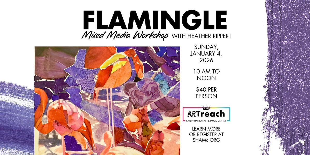 Flamingle Mixed Media Art Workshop, 4 January | Event in Safety Harbor | AllEvents
