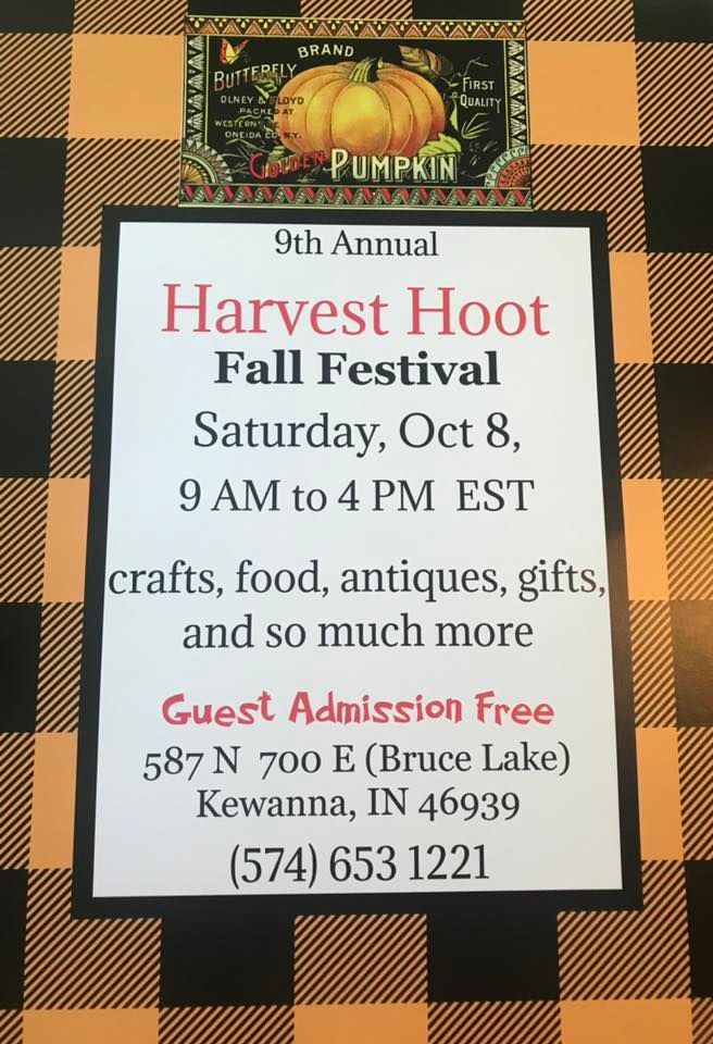 Harvest Hoot Fall Festival, E F Home & Co., Kewanna, October 8 2025