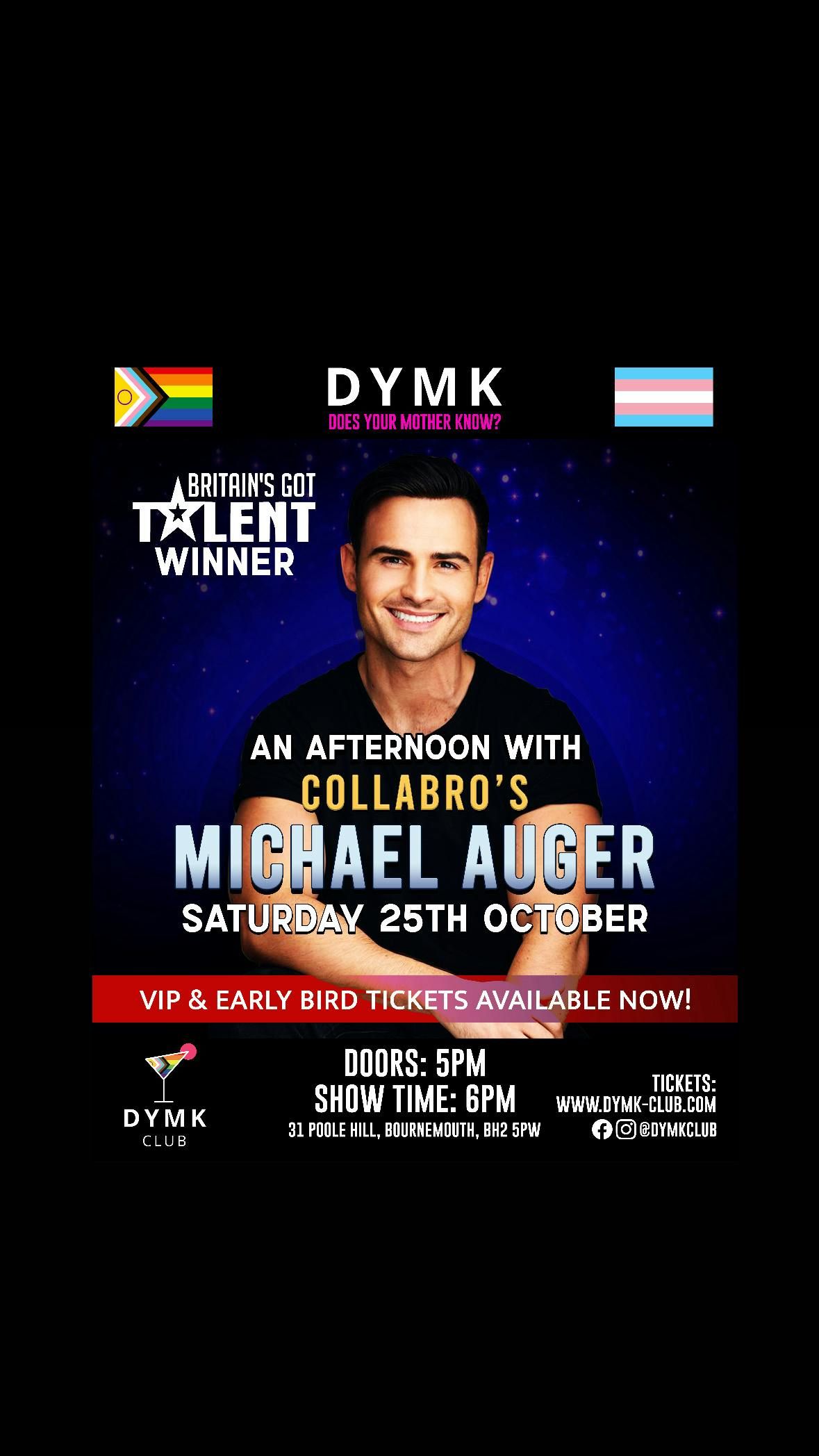 An afternoon with Michael Auger , 25 October | Event in Bournemouth | AllEvents