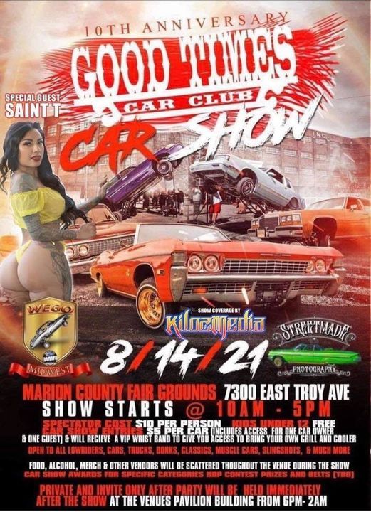Indiana Goodtimes 10th Anniversary Car Show 2021, Marion County