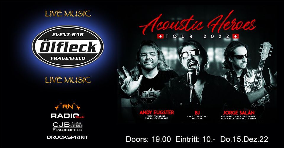 Ölfleck ACOUSTIC HEROES , Ölfleck EventBar, Frauenfeld, December 15