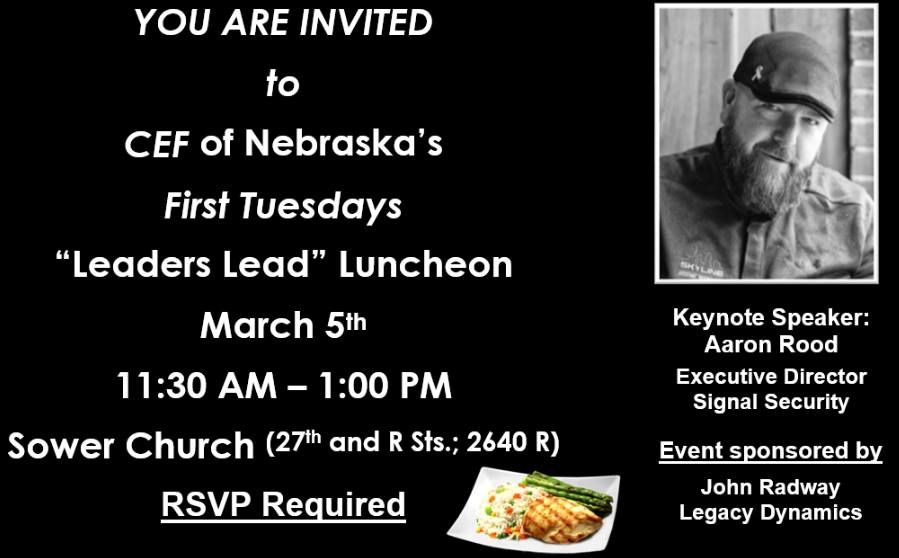 Aaron Rood Leaders Lead Luncheon featuring Aaron Rood Executive Director for ...