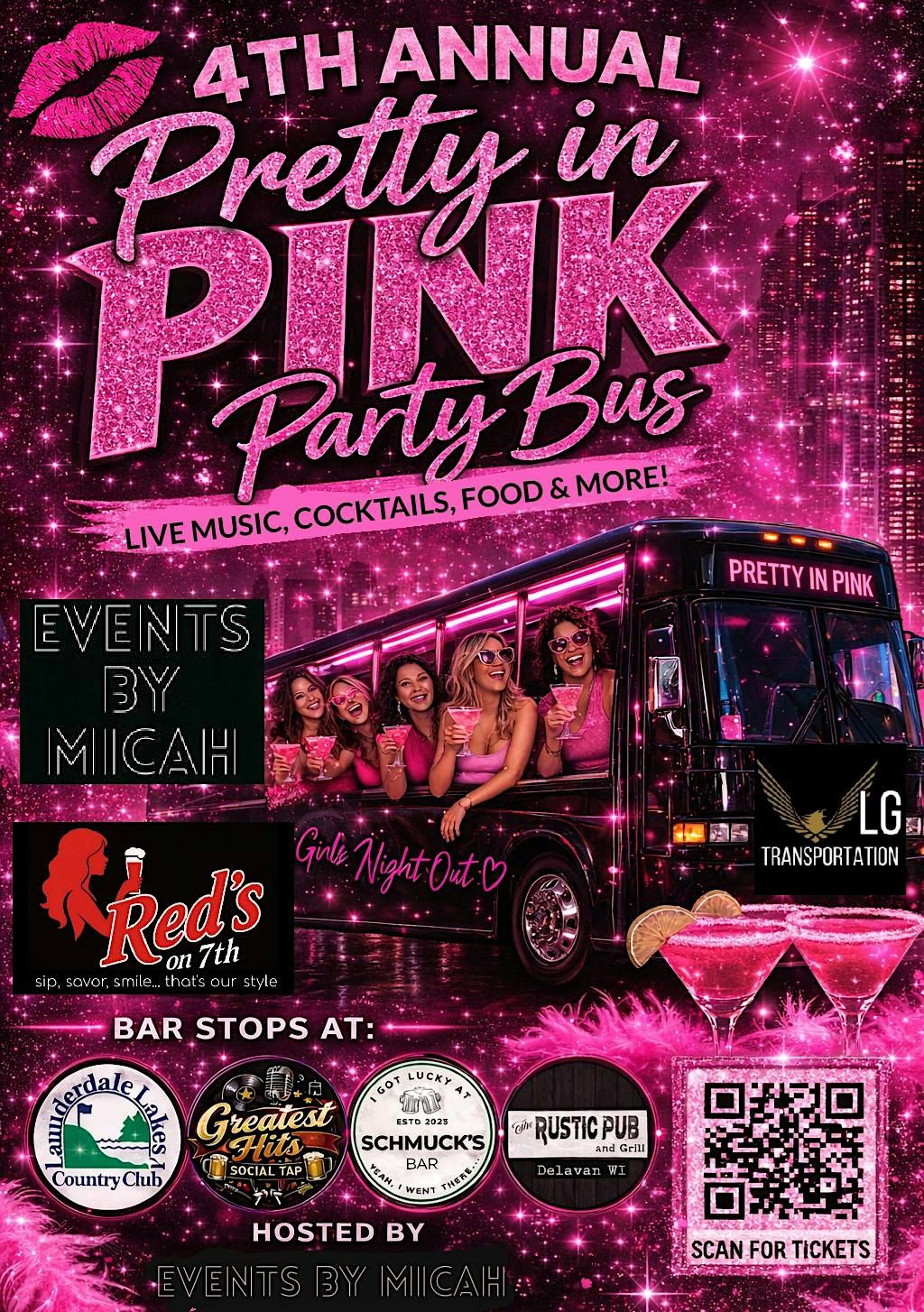 4th Annual Pretty in Pink, Red's on 7th, Delavan, 24 April 2027 | AllEvents