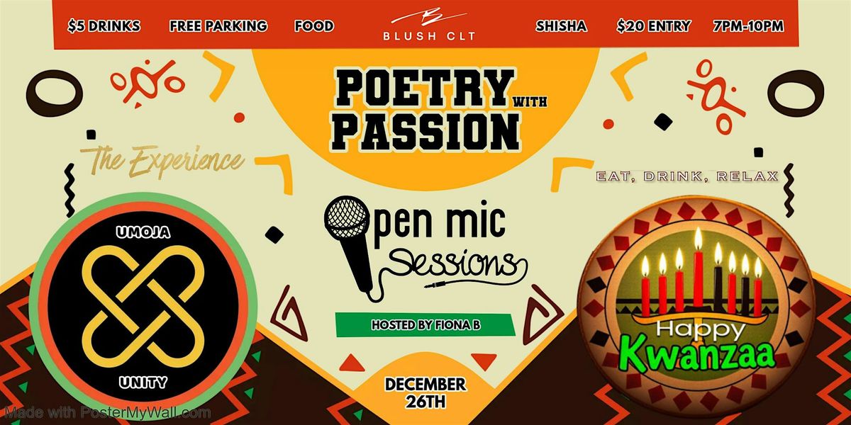 Kwanzaa Edition: Poetry With Passion, 26 December | Event in Charlotte | AllEvents