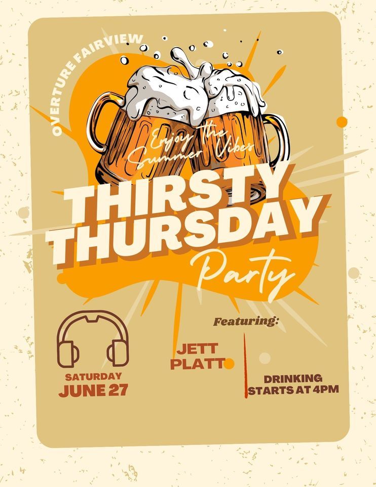 Happy hour w our favorite Jett Platt, Overture Fairview, Princeton, 27