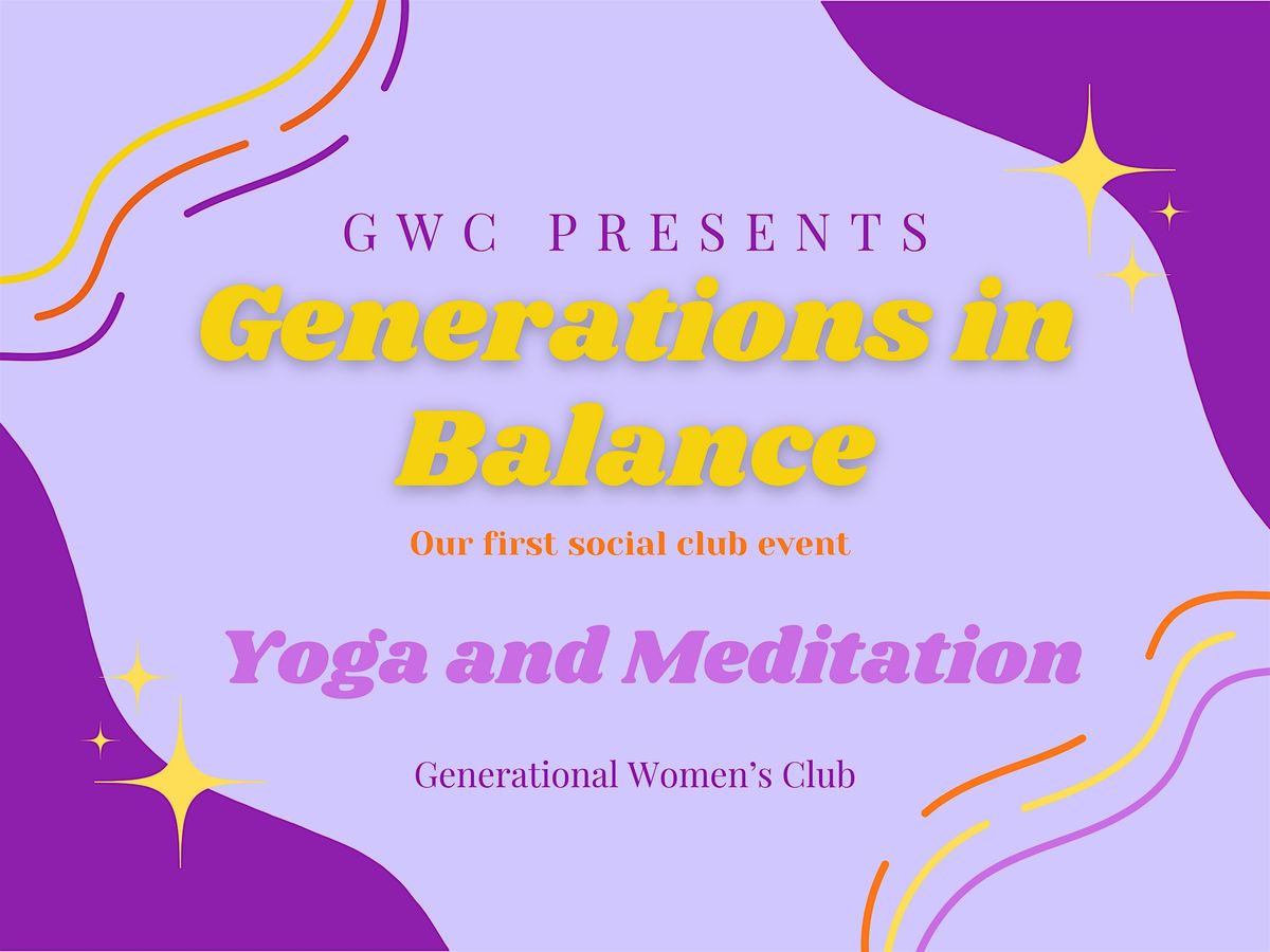 Generations in Balance, 23 November | Event in Davie | AllEvents