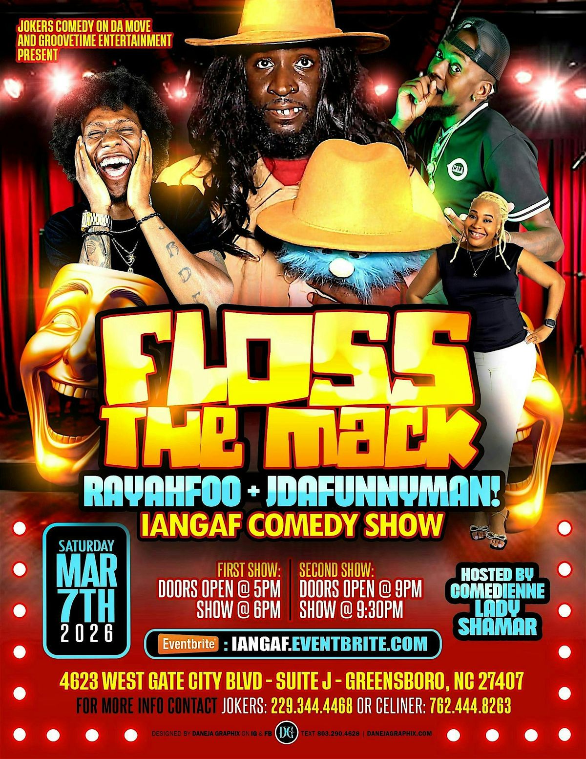 FLOSS THE MACK IANGAF COMEDY SHOW Mar 7, 8pm, 7 March | Event in Greensboro | AllEvents