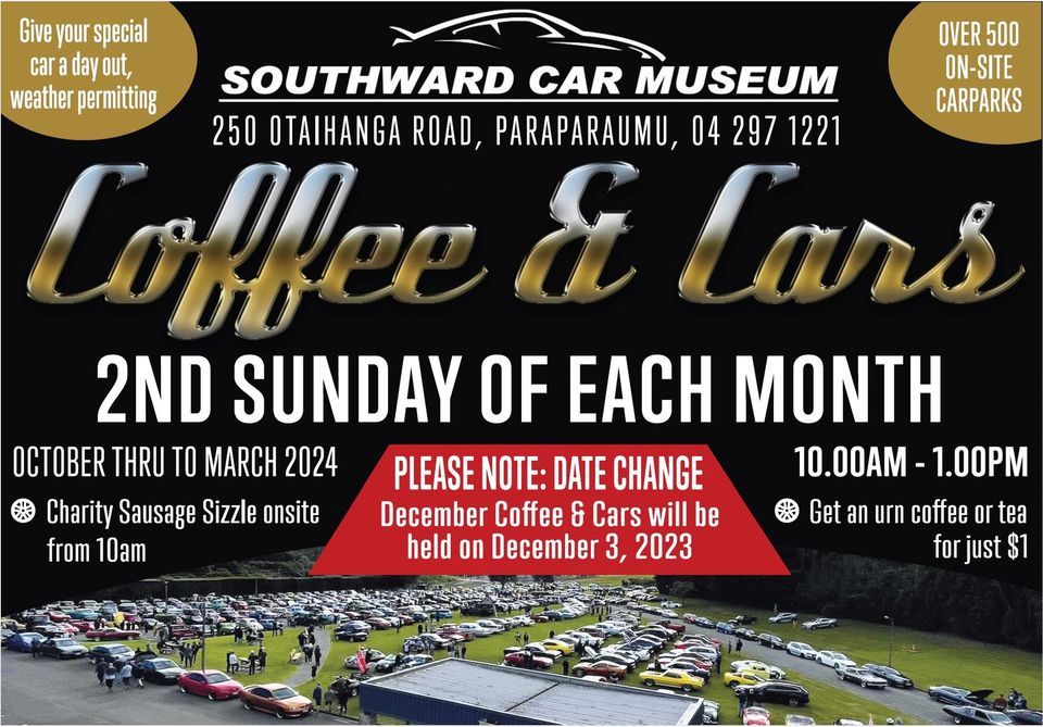 Southward Car Museum Coffee and Cars 3 December 2023, Southward Car Museum, Paraparaumu, 3