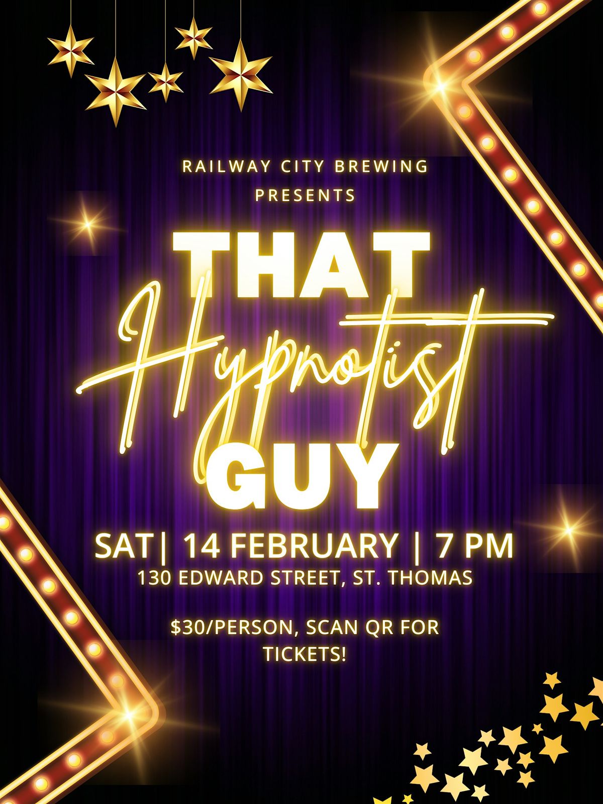 That Hypnotist Guy @ Railway City Brewing Co., 14 February | Event in St. Thomas | AllEvents