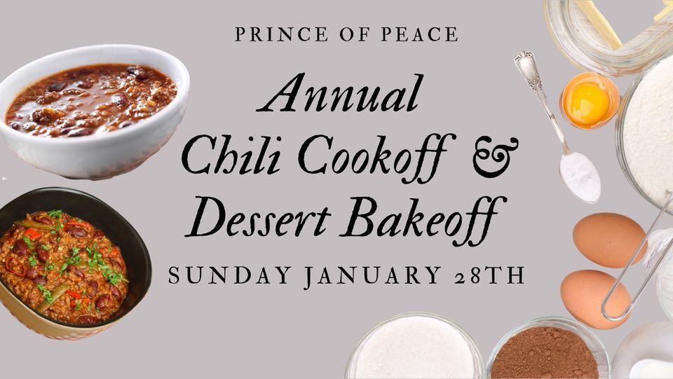 Annual Chili Cookoff & Dessert Bakeoff , Prince of Peace Lutheran