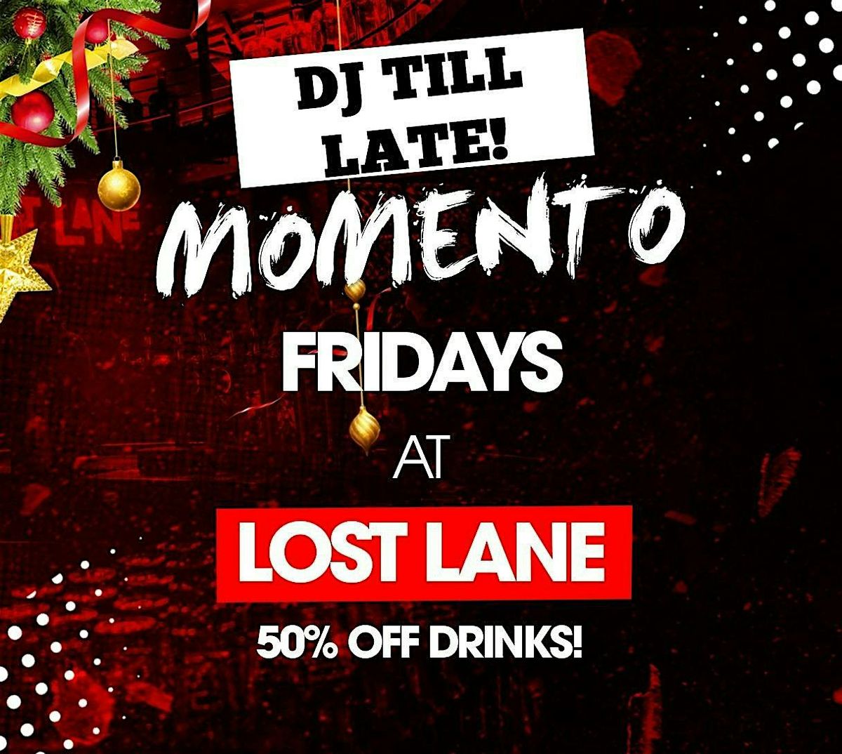 Christmas @ Lost Lane Fridays - 50% Off All Drinks, 19 December | Event in Dublin | AllEvents