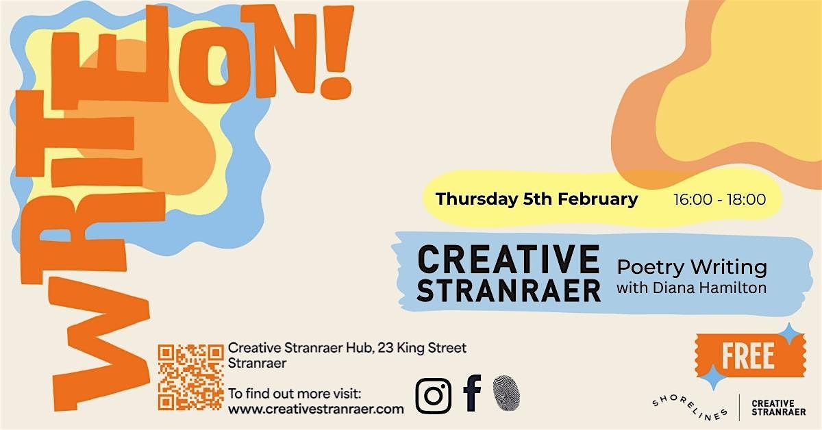 Write On!, 5 February | Event in Stranraer | AllEvents