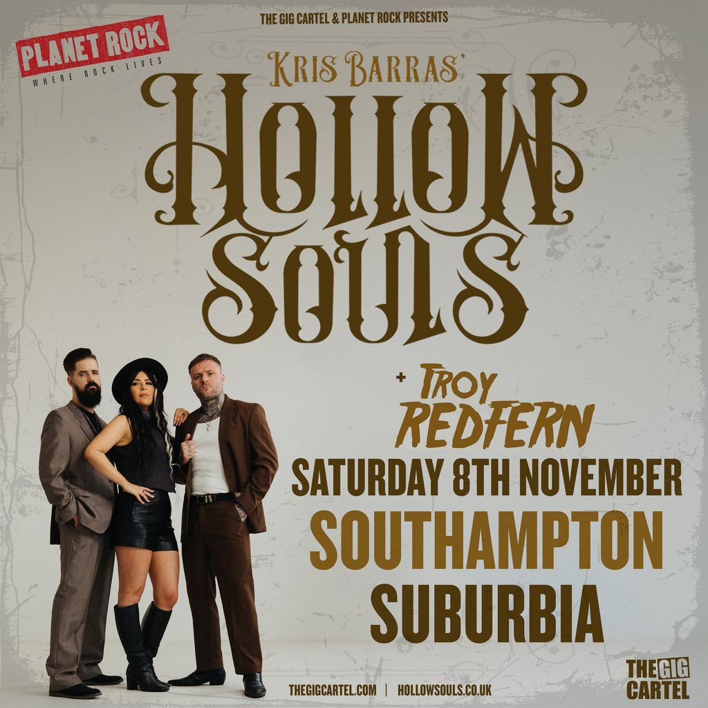 Kris Barras' Hollow Souls, 8 November | Event in Southampton | AllEvents