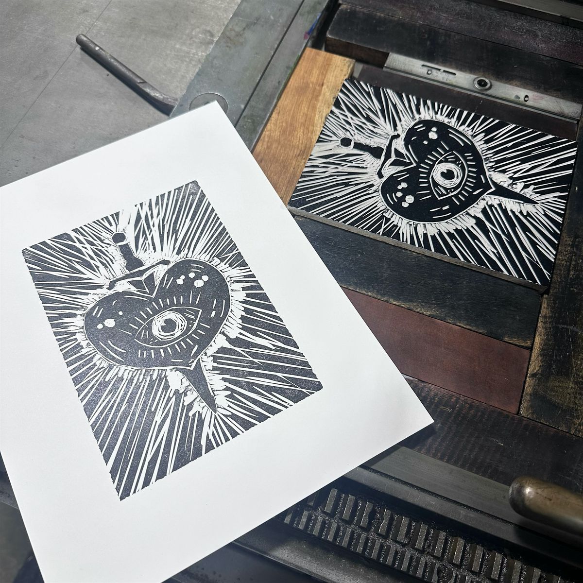 Linoleum Block Printmaking - Sat, Feb 21, 2026, 21 February | Event in Carson | AllEvents