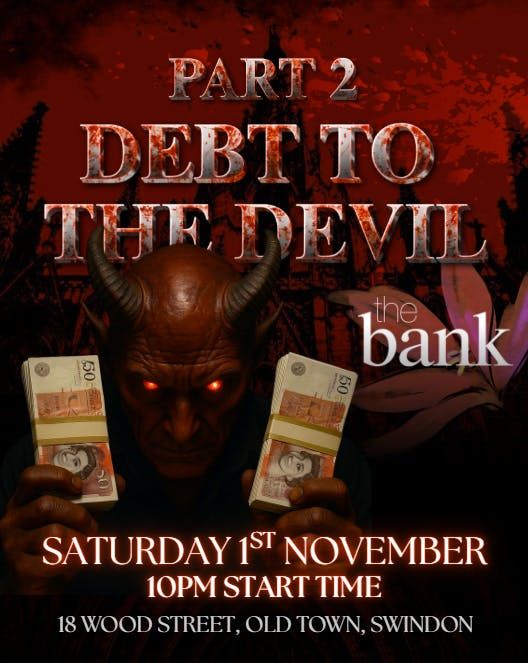 DEBT TO THE DEVIL P2. , 1 November | Event in Swindon | AllEvents
