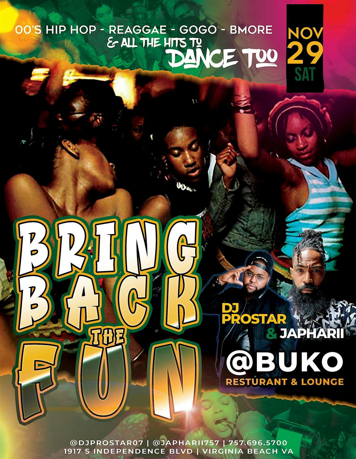 Bring Back The Fun, 29 November | Event in Virginia Beach | AllEvents