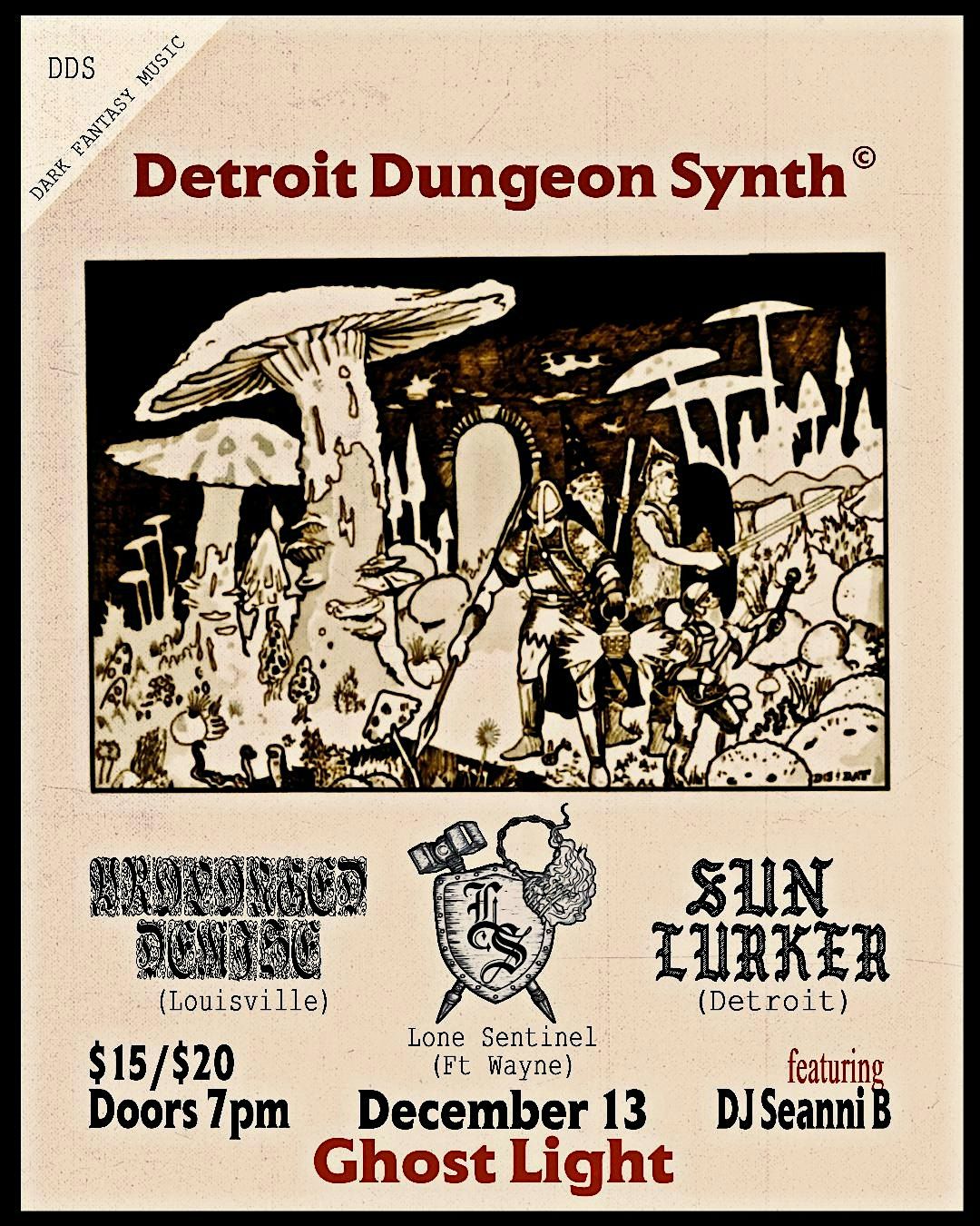 Detroit Dungoen Synth @ Ghost Light, 13 December | Event in Hamtramck | AllEvents