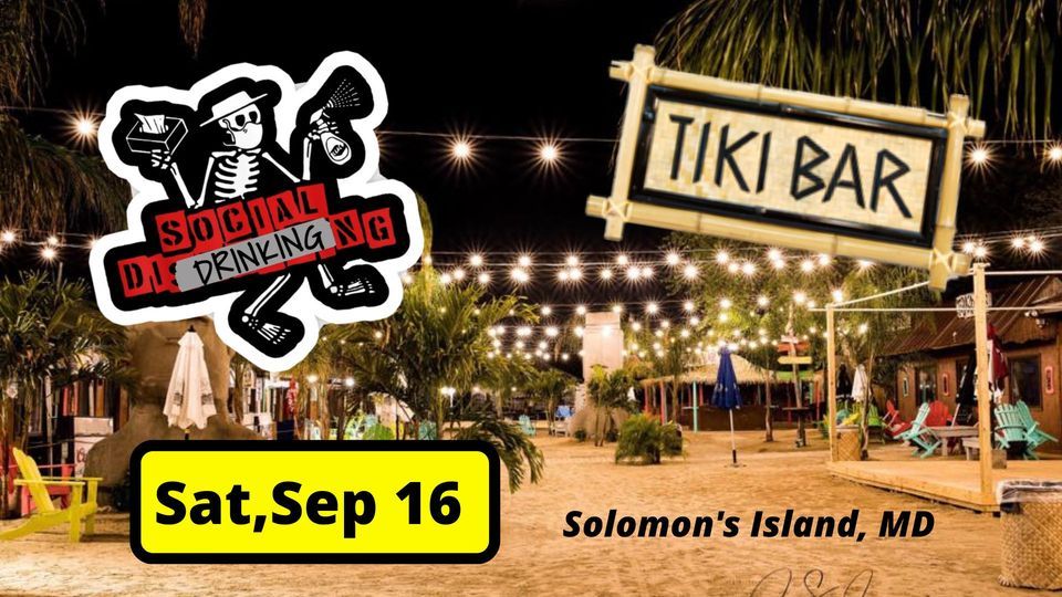 Social Drinking at Tiki Bar Solomons Island! , Tiki Bar Solomons Island