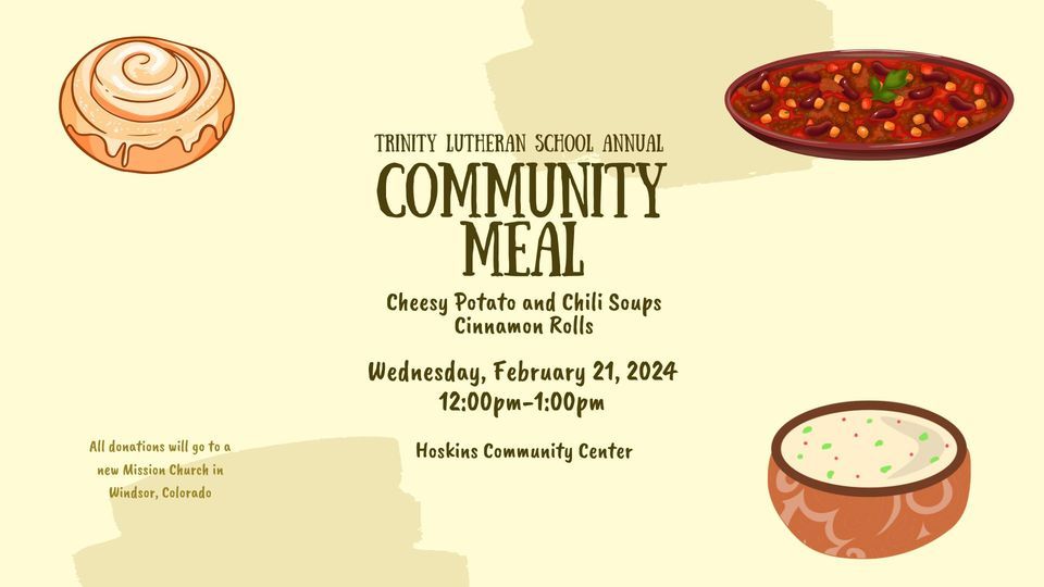 Hoskins Community Meal Hosted by Trinity Lutheran School , Hoskins