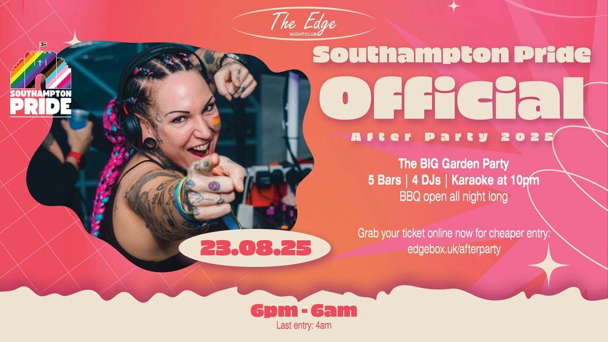 The Southampton Pride OFFICIAL After Party (6pm - 6am), 23 August | Event in Southampton | AllEvents