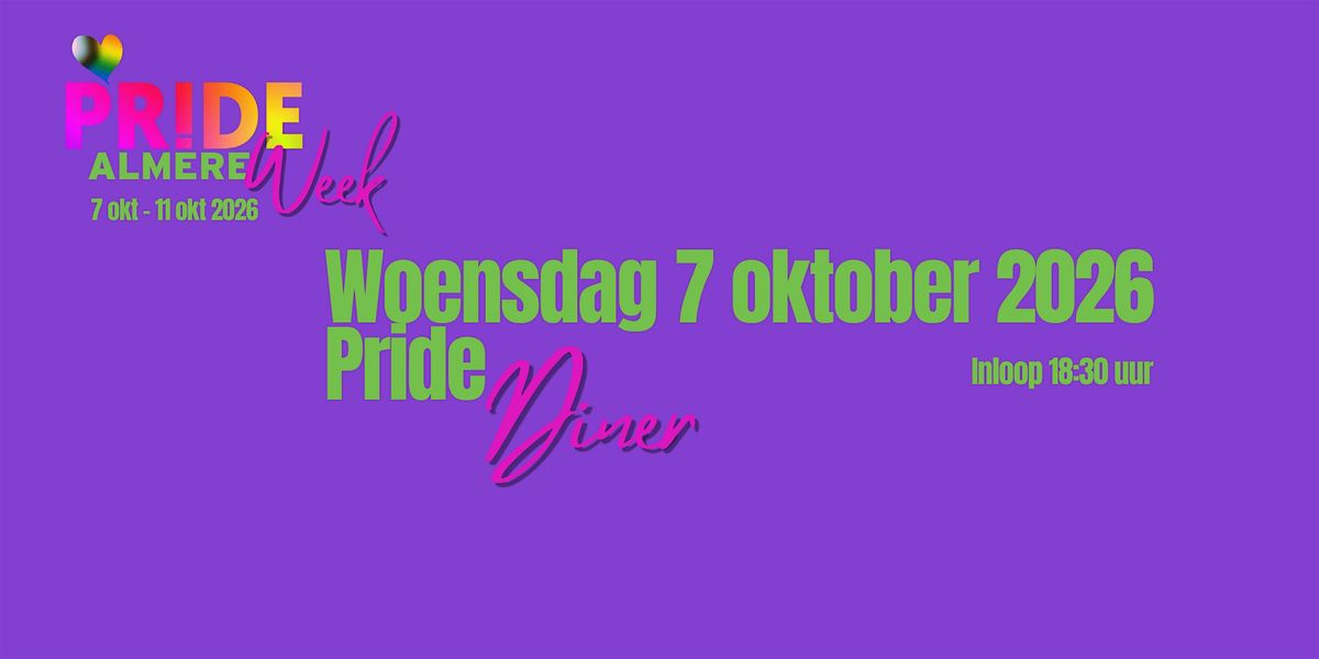 Pride Almere Diner 2026