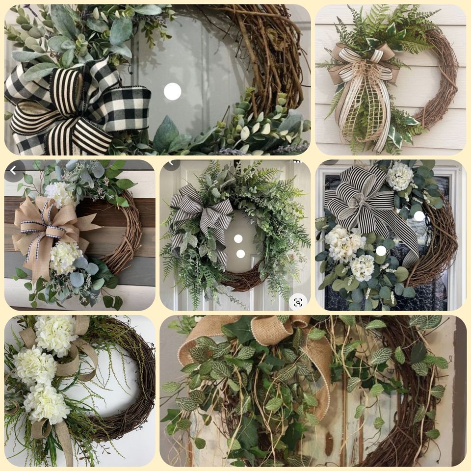 Wreath Making Class, Rustic Treasures, Swea City, January 25 2024