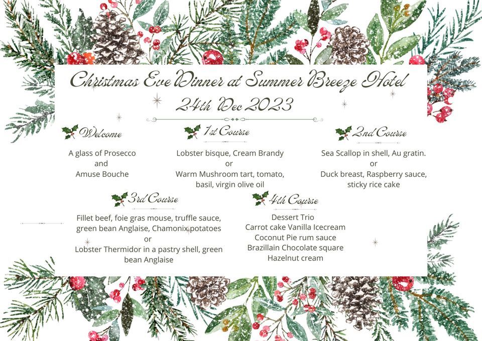 Christmas Eve Dinner Summer Breeze Hotel Bar Restaurant Pa Tong christmas-eve-dinner-summer-breeze-hotel-bar-restaurant-pa-tong