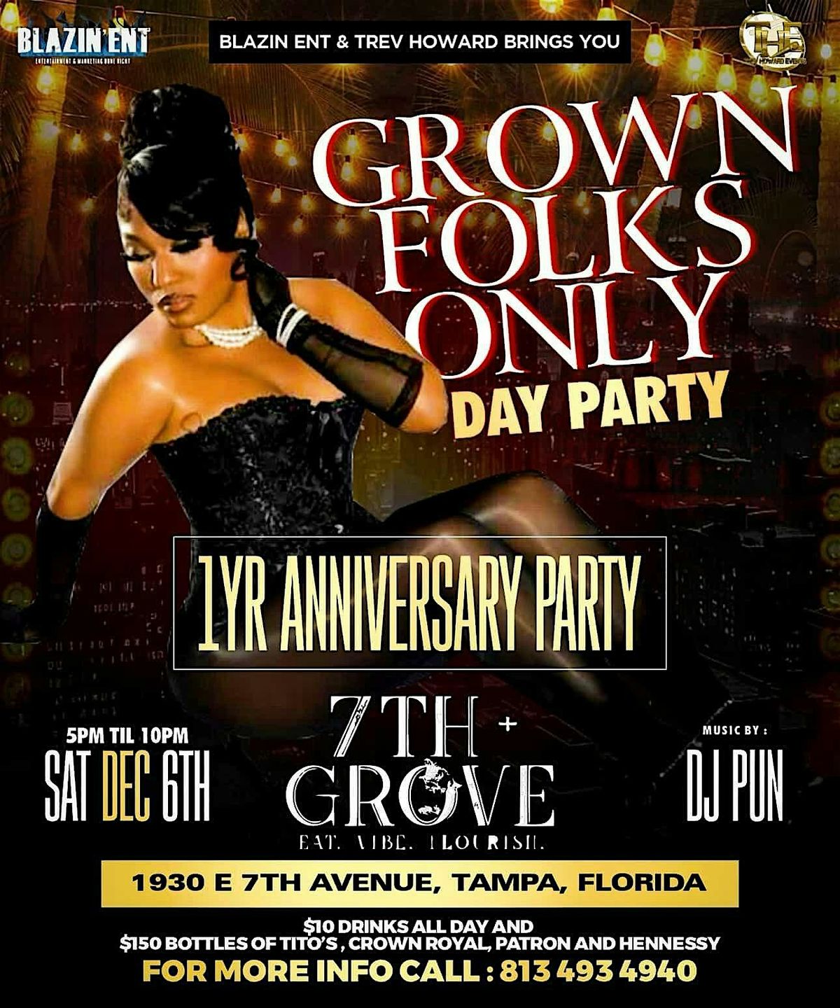 Grown Folks Only "DAY PARTY" 1 YEAR ANNIVERSARY, 6 December | Event in Tampa | AllEvents