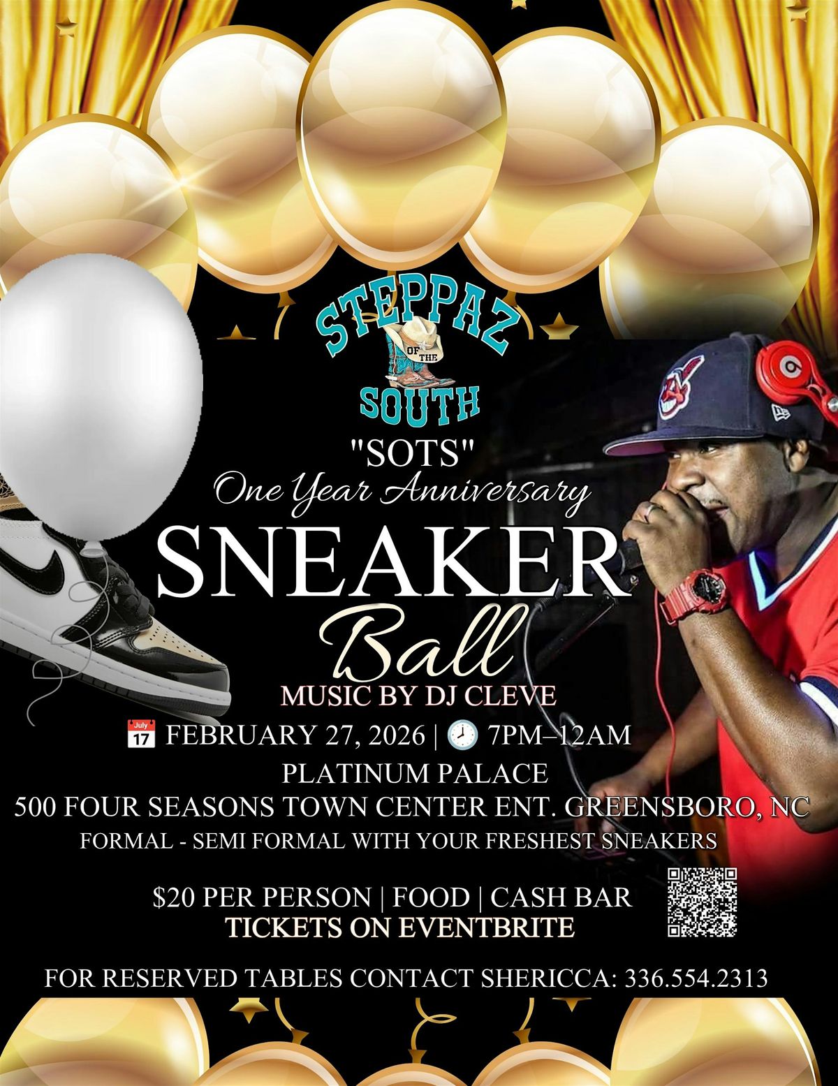 STEPPAZ OF THE SOUTH "SOTS" ONE YEAR ANNIVERSARY SNEAKERS BALL, 27 February | Event in Greensboro