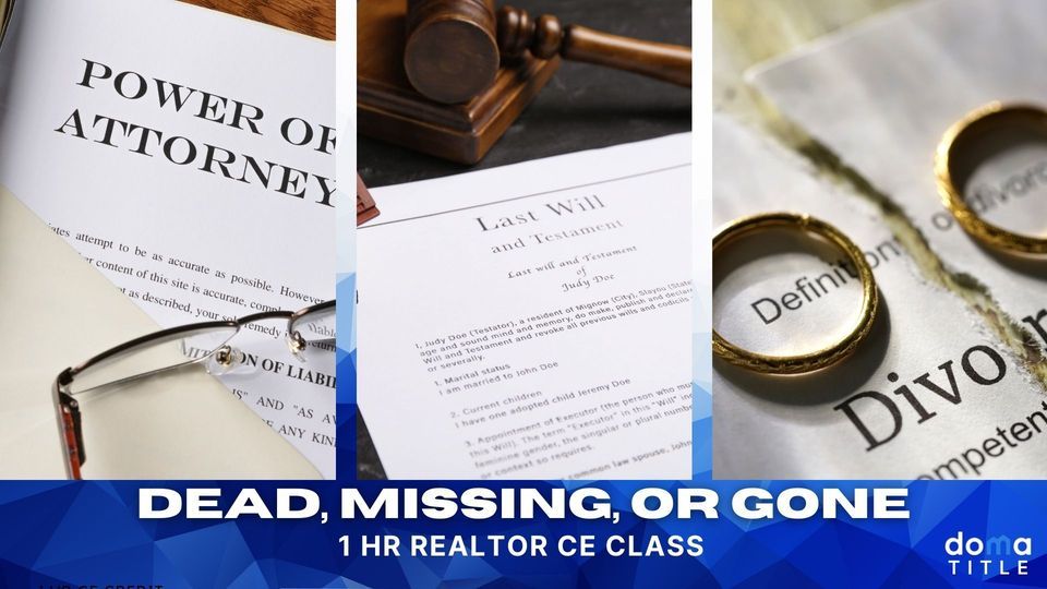 DEAD, MISSING, OR GONE 1 HR REALTOR CE CLASS, Doma Fort Worth, 14