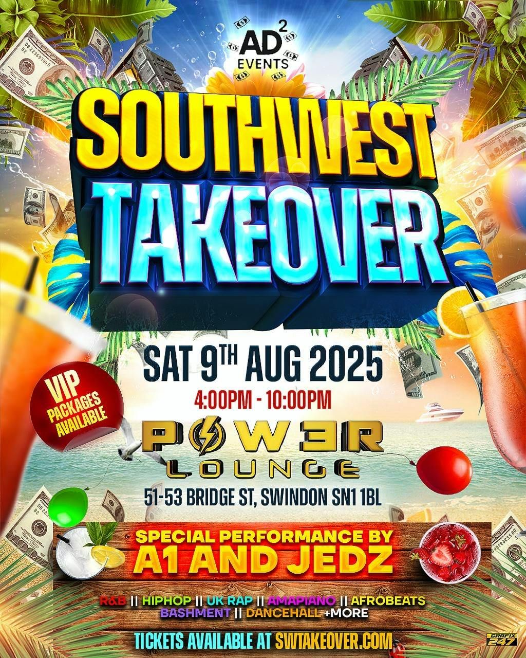 SOUTHWEST TAKEOVER, 9 August | Event in Swindon | AllEvents