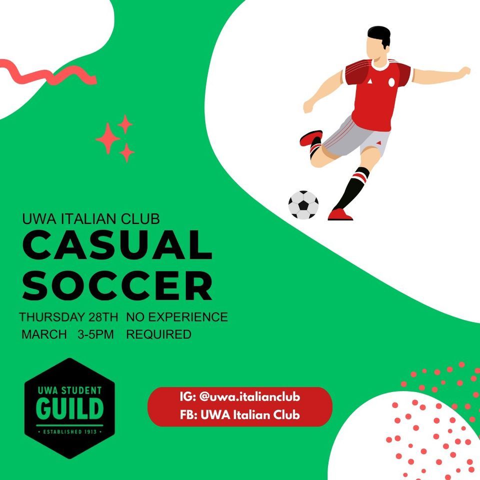 UWA Italian Club: Causal Soccer, University of Western Australia, Perth ...