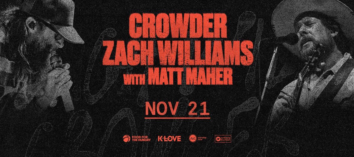 Crowder with Zach Williams, 24 November | Event in Columbus | AllEvents