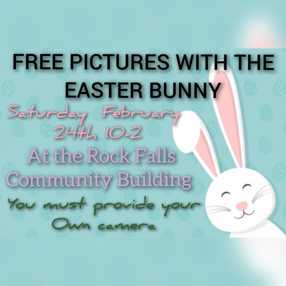 FREE PICTURES WITH THE EASTER BUNNY , Rock Falls Community Building