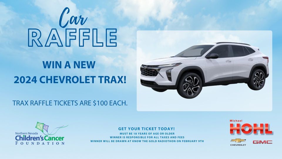 2025 Chevrolet Trax Car Raffle , Scheels (Sparks, NV), February 9 2025