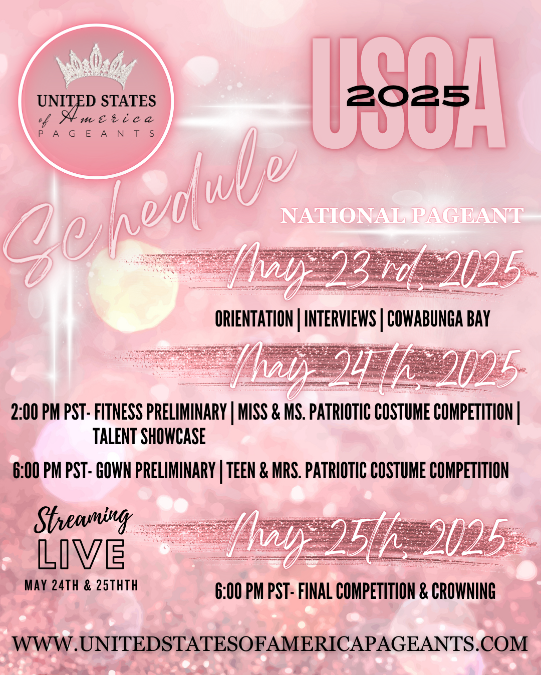 United States Of America Pageants - Fitness Preliminary at The Orleans Showroom, 24 May | Event in Las Vegas