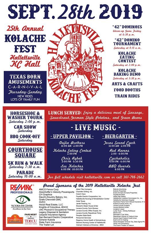 Hallettsville Kolache Fest, Hallettsville Chamber of Commerce