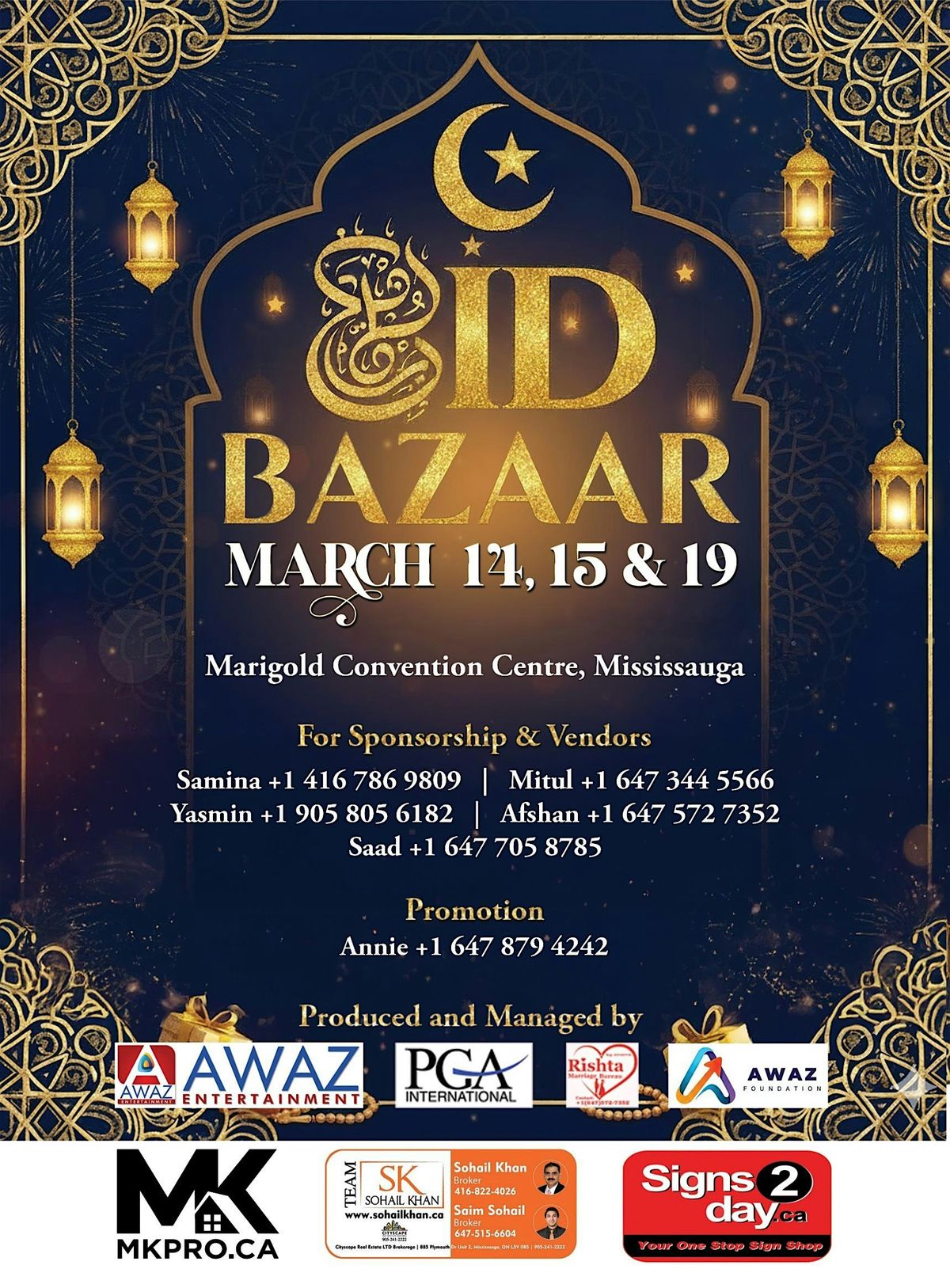 Eid Bazaar March 2026, 14 March | Event in Mississauga | AllEvents