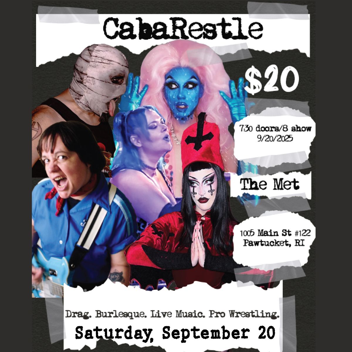 CabaRestle Is Vulgar and Beautiful, 19 September | Event in Pawtucket | AllEvents