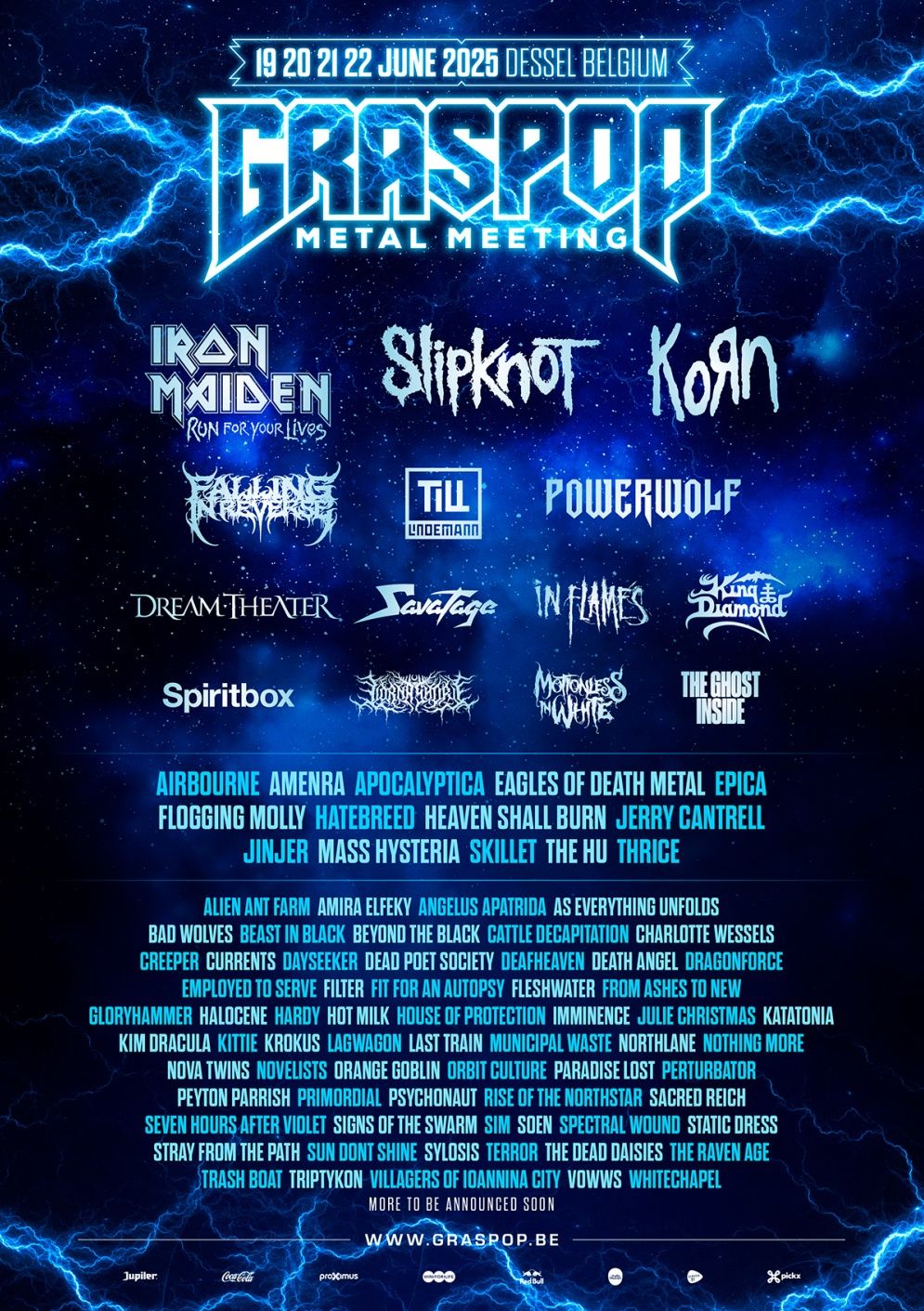Graspop Metal Meeting 2025 - Thursday - Iron Maiden, Powerwolf Tickets, 19 June | Event in Dessel | AllEvents