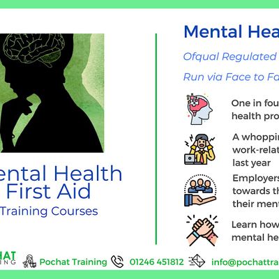 Lvl 3, Mental Health First Aid - for Managers, Pochat Training ...