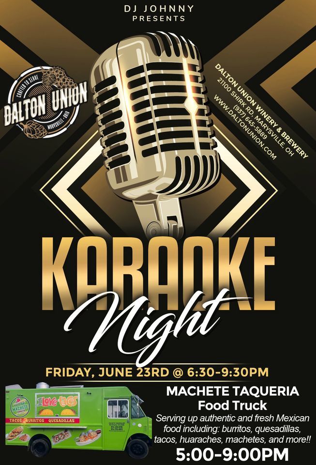 KARAOKE Night at DU w/ Machete Taqueria Food Truck!, Dalton Union