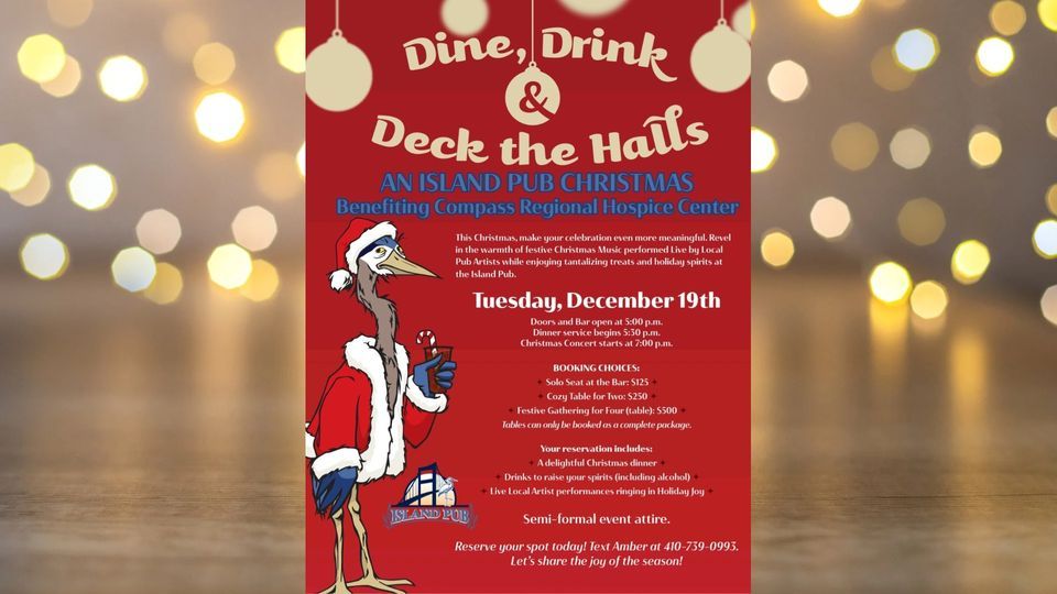An Island Pub Christmas Compass Regional Hospice Center Benefit