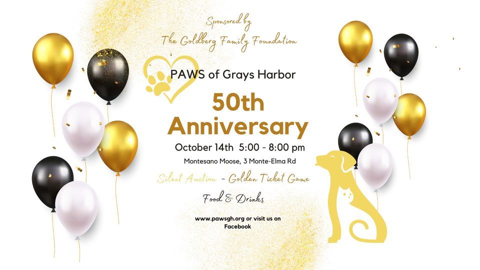 PAWS of Grays Harbor 50th Anniversary Celebration, Montesano Moose